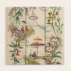 Enchanted Forest Chinoiserie Wood Wall Art Gallery Image 1