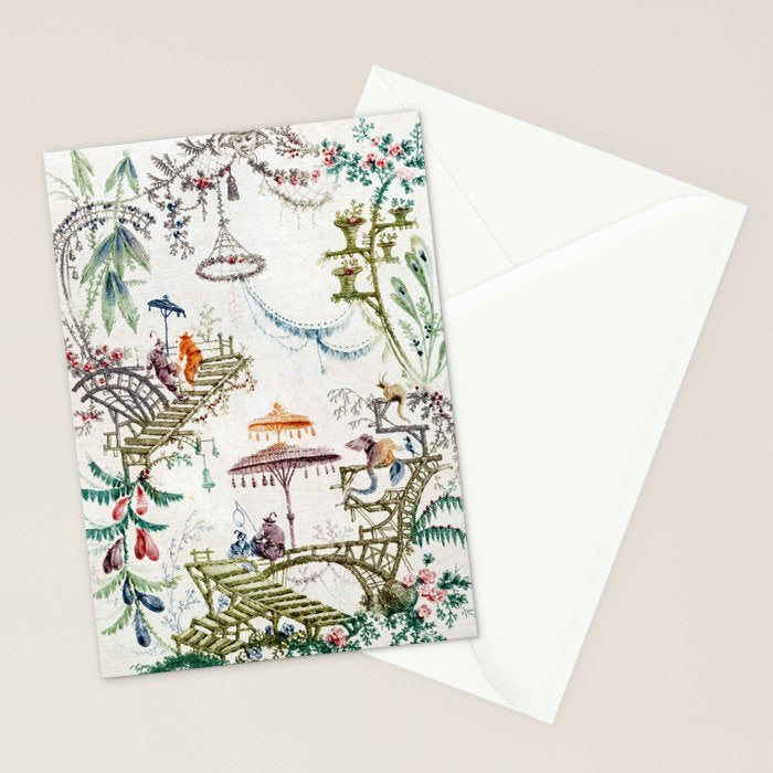 Enchanted Forest Chinoiserie Stationery Card Gallery Image 2