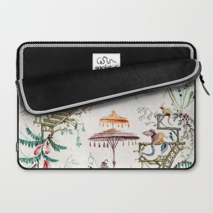 Enchanted Forest Chinoiserie Laptop Sleeve Gallery Image 2