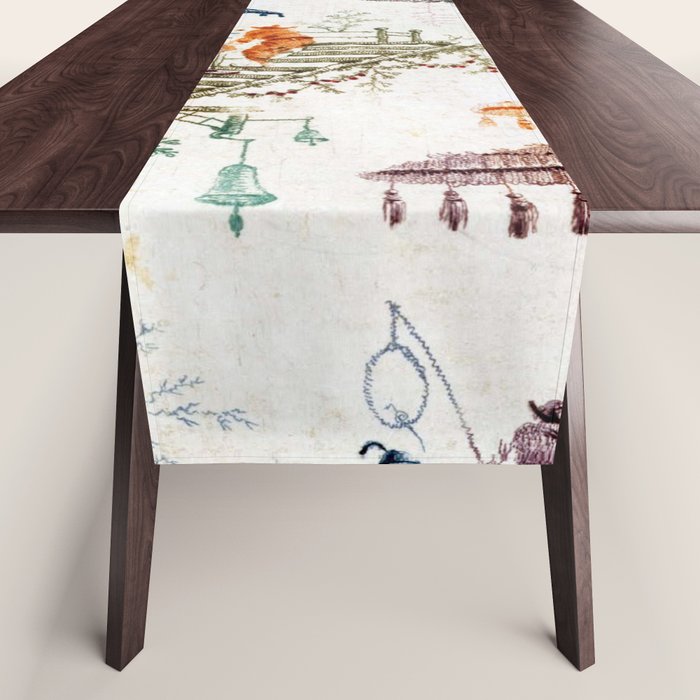 Enchanted Forest Chinoiserie Table Runner Gallery Image 1