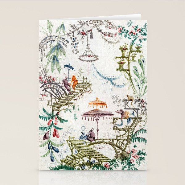 Enchanted Forest Chinoiserie Stationery Card Gallery Image 2
