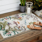 Enchanted Forest Chinoiserie Outdoor Rug Gallery Image 2