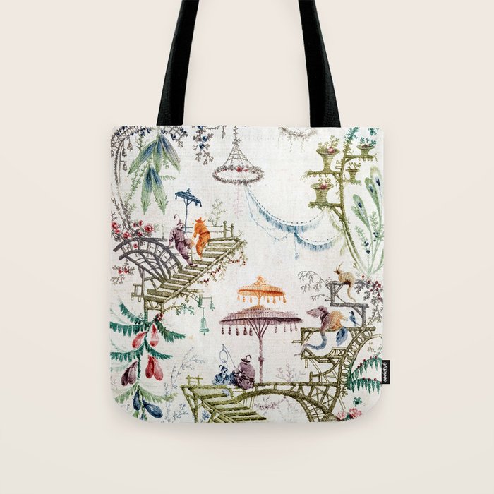 Enchanted Forest Chinoiserie Tote Bag