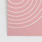 Minimal Line Curvature X Pink Mid Century Modern Arch Abstract Poster Gallery Image 3