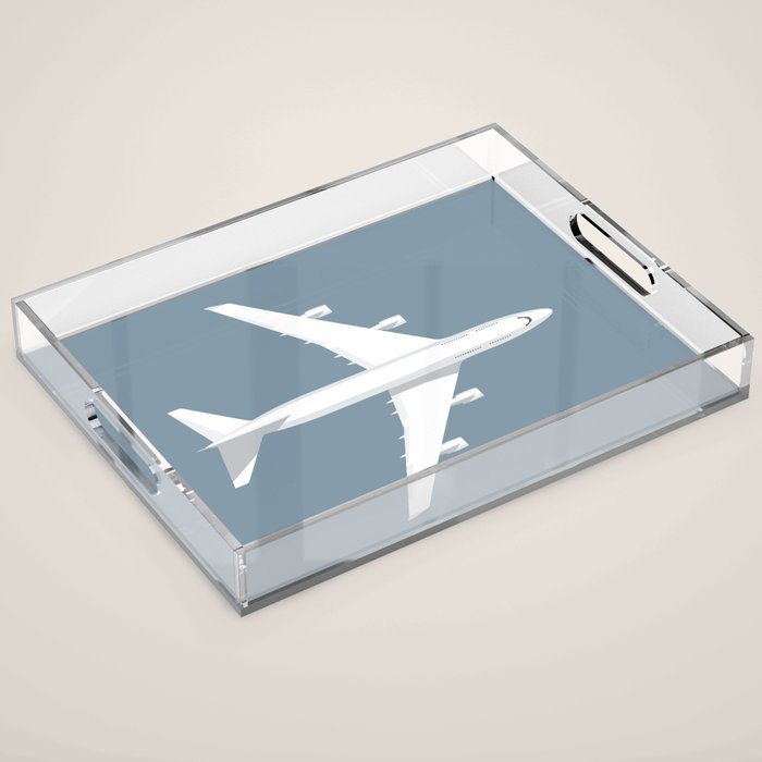 747-400 Jumbo Jet Airliner Aircraft - Slate Acrylic Tray Gallery Image 1