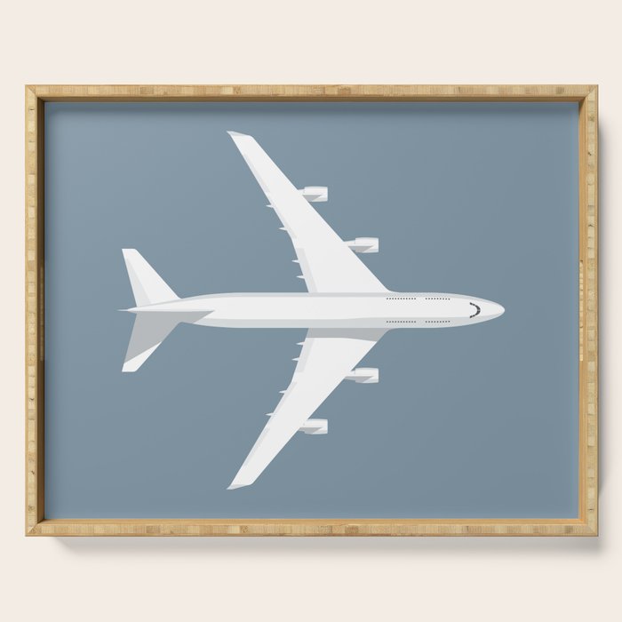 747-400 Jumbo Jet Airliner Aircraft - Slate Serving Tray Gallery Image 1