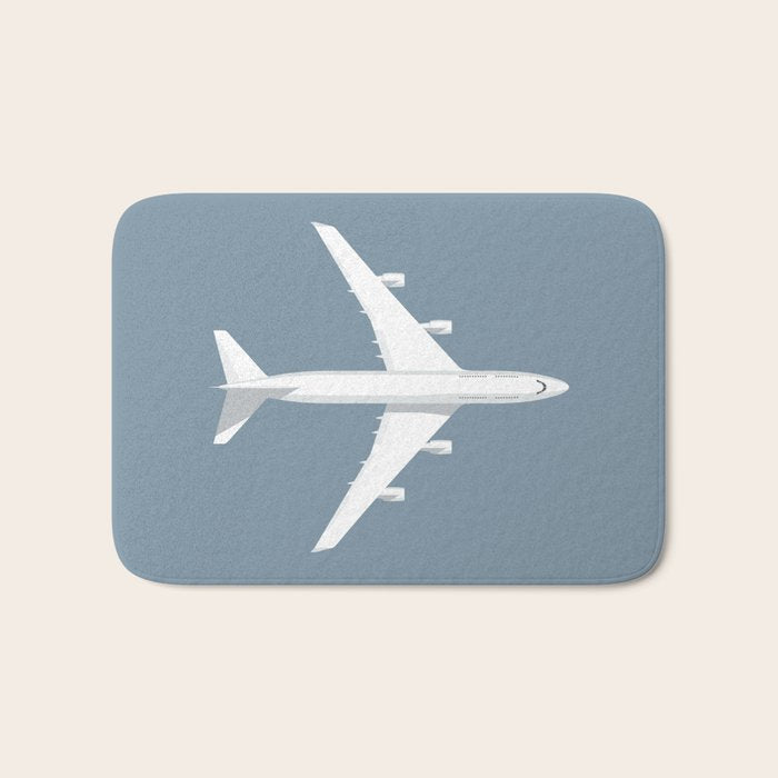 747-400 Jumbo Jet Airliner Aircraft - Slate Bath Mat Gallery Image 1