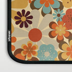 70's Retro Floral Patterned Prints Laptop Sleeve Gallery Image 3