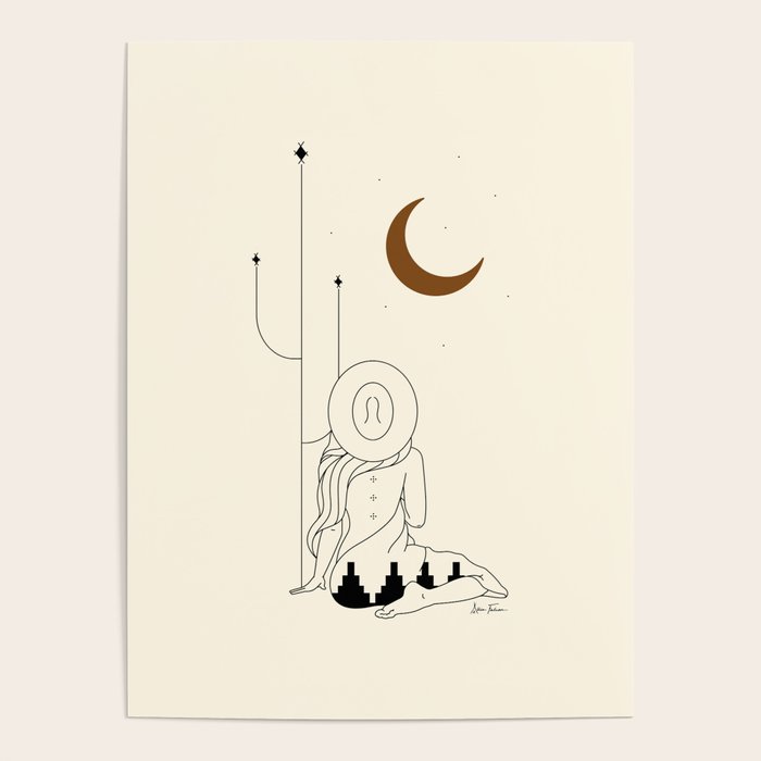 Talking to the Moon - Rustic Poster Gallery Image 4