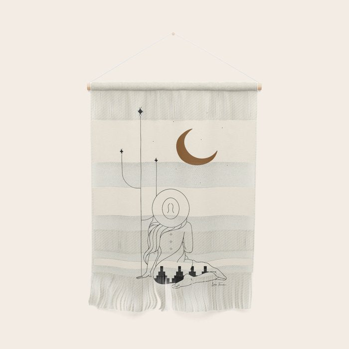 Talking to the Moon - Rustic Wall Hanging Gallery Image 1
