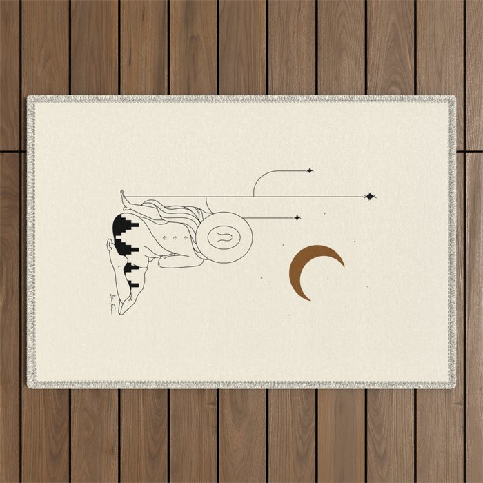 Talking to the Moon - Rustic Outdoor Rug Gallery Image 1