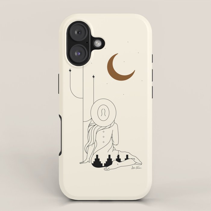 Talking to the Moon - Rustic iPhone Case Gallery Image 1