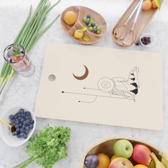 Talking to the Moon - Rustic Cutting Board Gallery Image 2