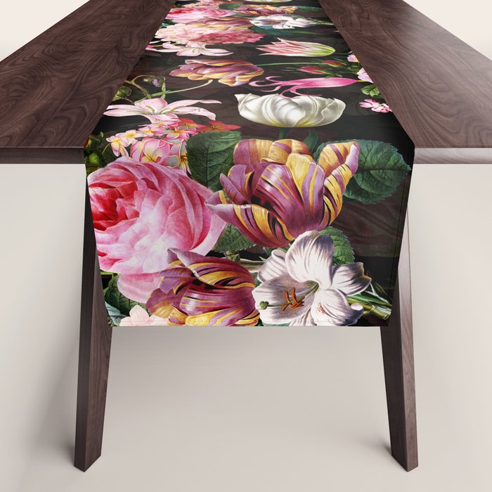 Vintage & Shabby Chic - Midnight Rose Garden Table Runner Gallery Image 1