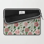 Wild Flower Rose Pattern Laptop Sleeve Gallery Image 2