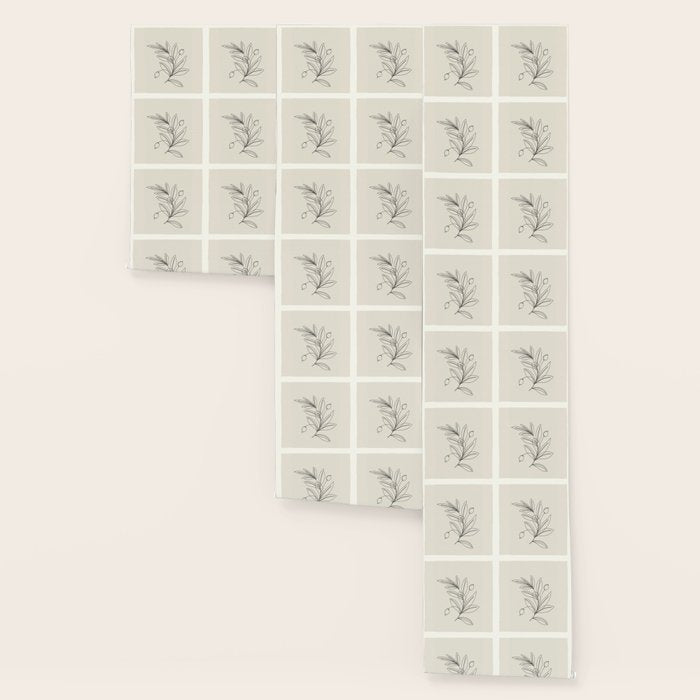 Line Olive Branch Wallpaper Gallery Image 3