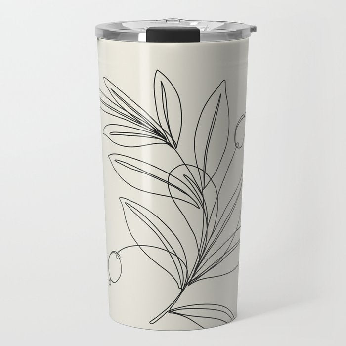 Line Olive Branch Travel Mug Gallery Image 1