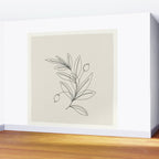 Line Olive Branch Wall Mural Gallery Image 2