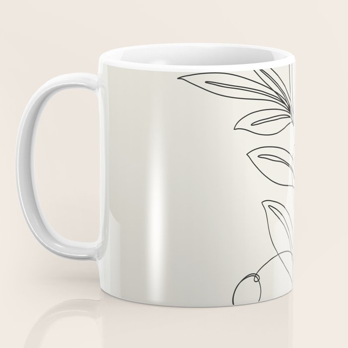 Line Olive Branch Coffee Mug Gallery Image 3