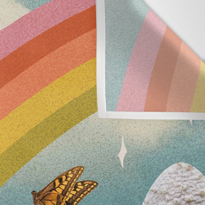 Vintage Mushroom Collage Wall Tapestry Gallery Image 3