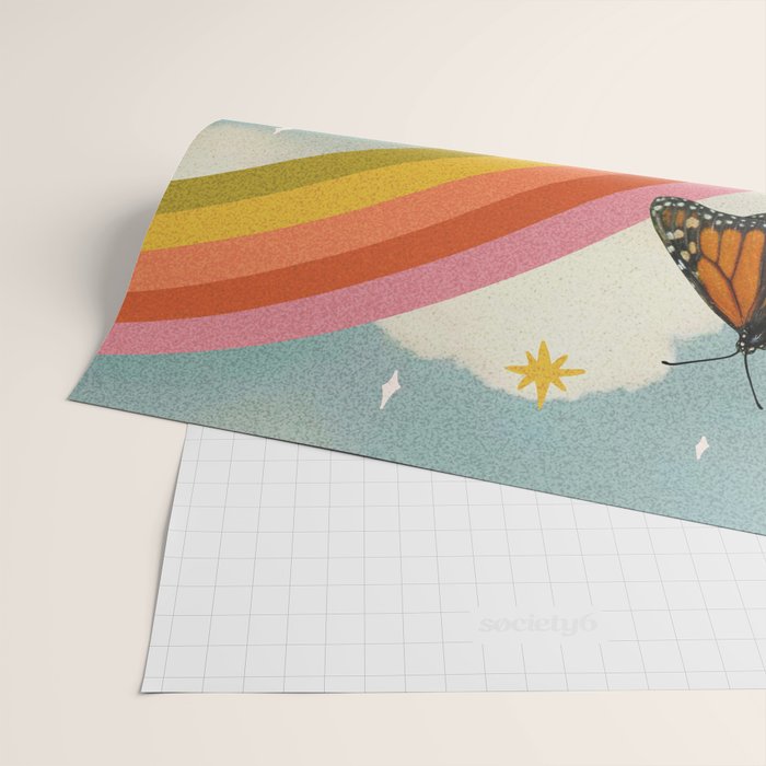 Vintage Mushroom Collage Wrapping Paper Gallery Image 2