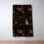 The Darkest Dutch Vintage Flowers Garden  Window Curtain Gallery Image 3