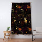 The Darkest Dutch Vintage Flowers Garden  Window Curtain Gallery Image 5