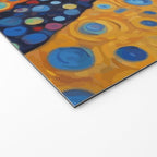 Gustav Klimt Style Dog with Red Scarf Welcome Mat Gallery Image 2