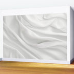 White Satin Silky Surface All White Wall Mural Gallery Image 2