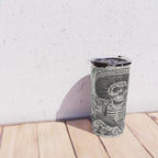 Calavera Oaxaqueña - Día de los Muertos - Mexican Day of the Dead by Jose Guadalupe Posada Travel Mug Gallery Image 4
