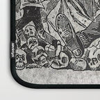 Calavera Oaxaqueña - Día de los Muertos - Mexican Day of the Dead by Jose Guadalupe Posada Laptop Sleeve Gallery Image 3