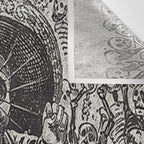 Calavera Oaxaqueña - Día de los Muertos - Mexican Day of the Dead by Jose Guadalupe Posada Wall Tapestry Gallery Image 3