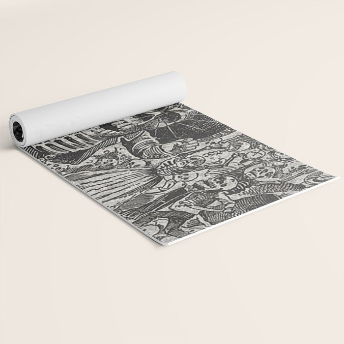 Calavera Oaxaqueña - Día de los Muertos - Mexican Day of the Dead by Jose Guadalupe Posada Yoga Mat Gallery Image 2