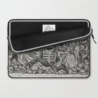 Calavera Oaxaqueña - Día de los Muertos - Mexican Day of the Dead by Jose Guadalupe Posada Laptop Sleeve Gallery Image 2