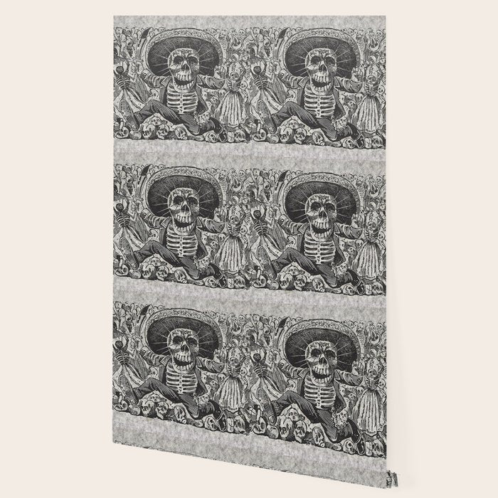 Calavera Oaxaqueña - Día de los Muertos - Mexican Day of the Dead by Jose Guadalupe Posada Wallpaper Gallery Image 2
