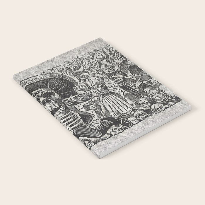 Calavera Oaxaqueña - Día de los Muertos - Mexican Day of the Dead by Jose Guadalupe Posada Notebook Gallery Image 1