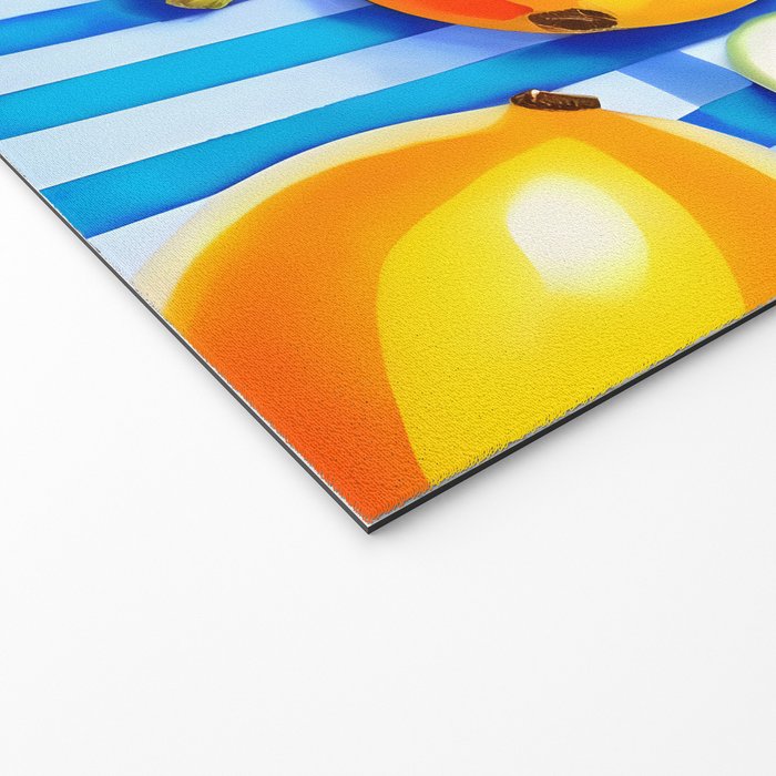 Tropical Fruit Pop, Colorful Eclectic Mango Dragon Fruits, Watermelon Eclectic Juicy Food Picnic  Welcome Mat Gallery Image 2