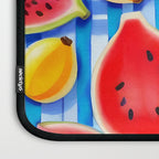 Tropical Fruit Pop, Colorful Eclectic Mango Dragon Fruits, Watermelon Eclectic Juicy Food Picnic  Laptop Sleeve Gallery Image 3