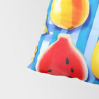 Tropical Fruit Pop, Colorful Eclectic Mango Dragon Fruits, Watermelon Eclectic Juicy Food Picnic  Pillow Sham Gallery Image 4