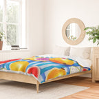 Tropical Fruit Pop, Colorful Eclectic Mango Dragon Fruits, Watermelon Eclectic Juicy Food Picnic  Duvet Cover Gallery Image 2