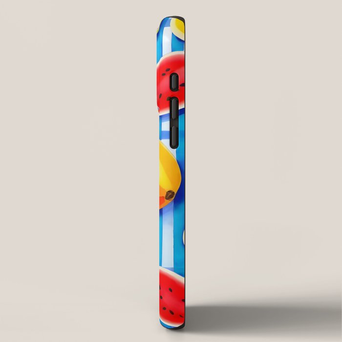 Tropical Fruit Pop, Colorful Eclectic Mango Dragon Fruits, Watermelon Eclectic Juicy Food Picnic  iPhone Case Gallery Image 2
