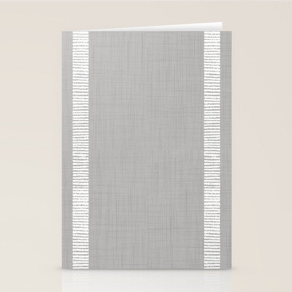 Modern Boho Serenity Stripes Soft Grey  Stationery Card Gallery Image 2