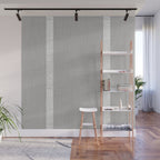 Modern Boho Serenity Stripes Soft Grey  Wall Mural Gallery Image 1