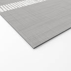 Modern Boho Serenity Stripes Soft Grey  Welcome Mat Gallery Image 2