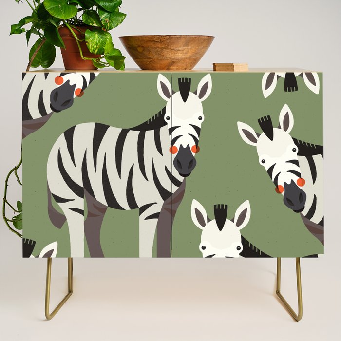 Zebra, Animal Portrait Credenza Gallery Image 1