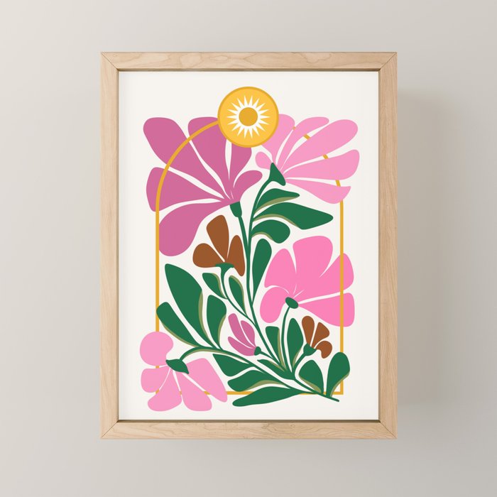 Jardin du Soleil - Garden of the Sun Mini Art Print Gallery Image 1