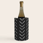 Boho Big Arrows in Black and White Wine Chiller Gallery Image 2