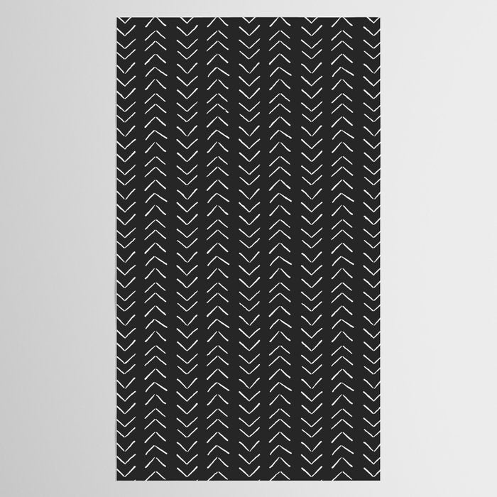 Boho Big Arrows in Black and White Tablecloth Gallery Image 2