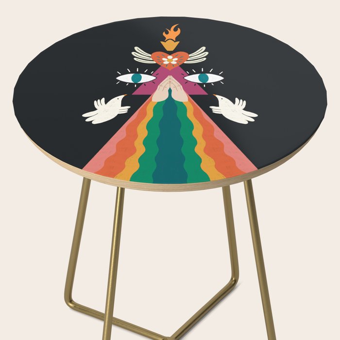 Rainbow Blessings  Side Table Gallery Image 2