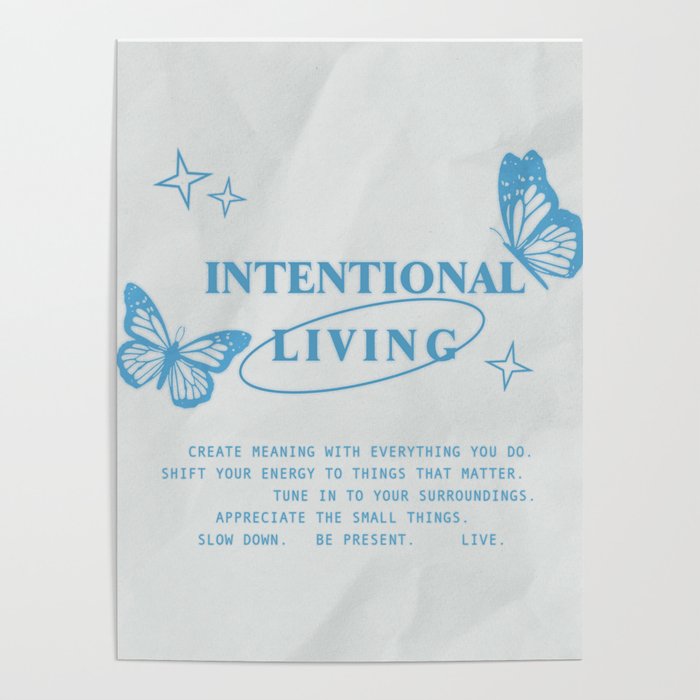 Intentional Living Poster Gallery Image 1